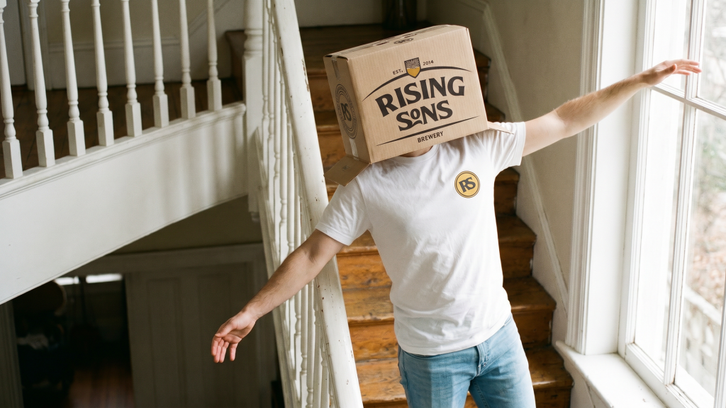 Rising Sons — branding i opakowania marki piwnej (realizacja goats.)
