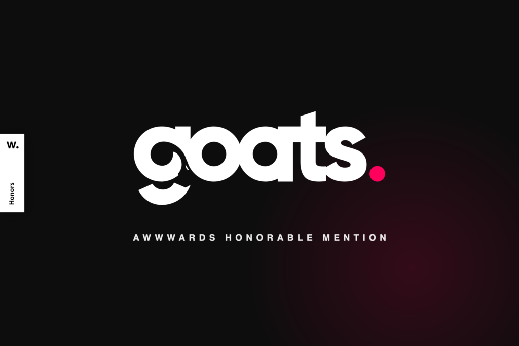goats. — Awwwards Honorable Mention